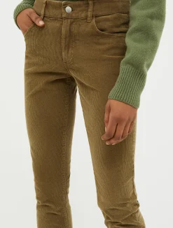 Low-rise bootcut trousers