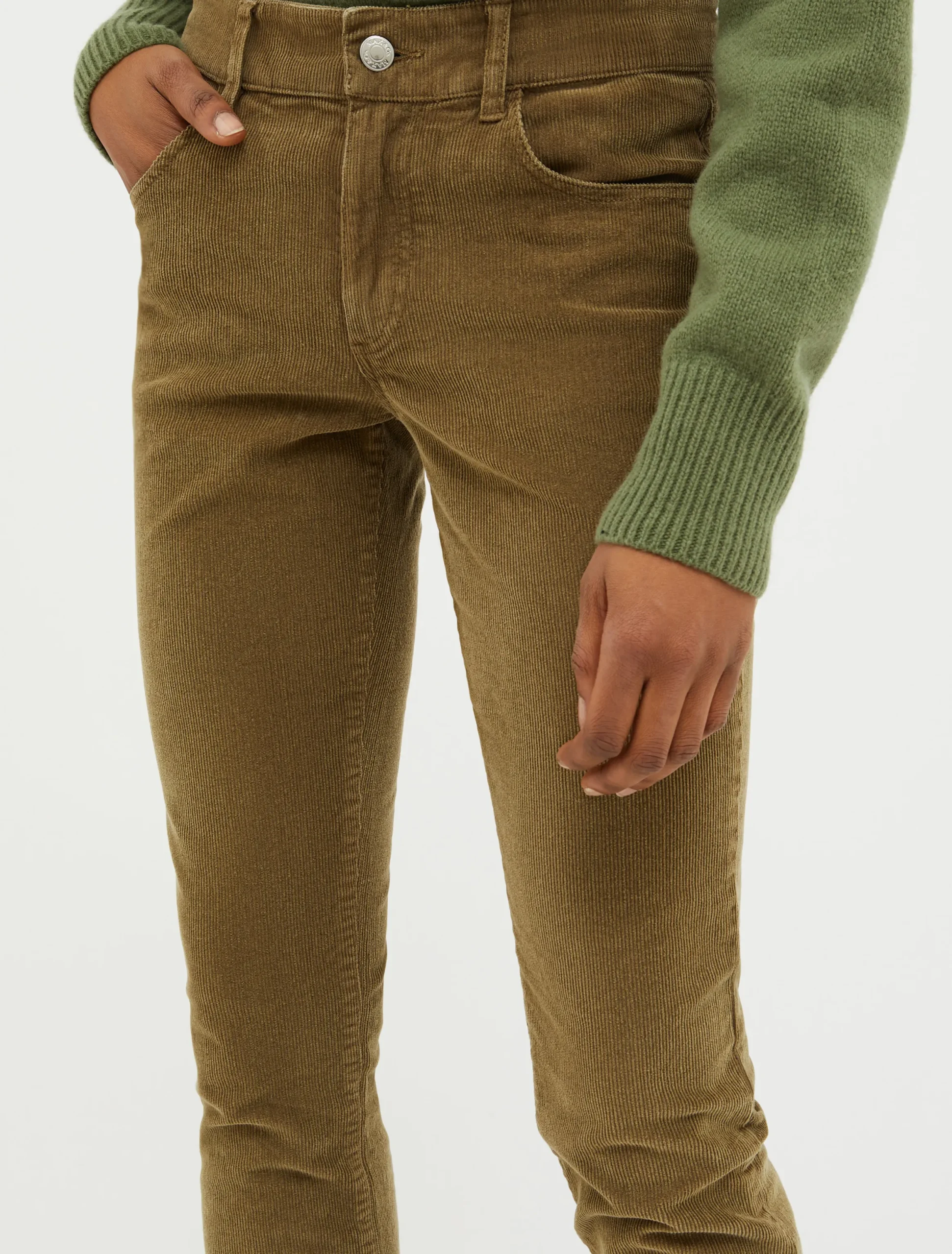 Low-rise bootcut trousers