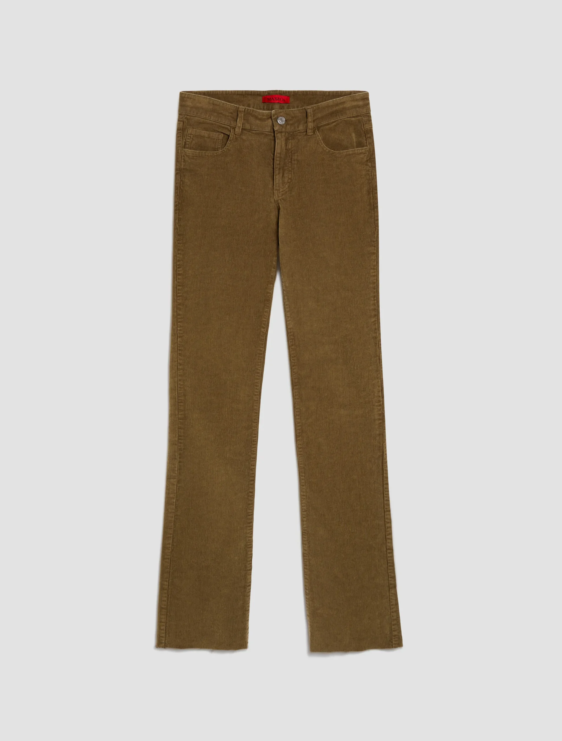 Low-rise bootcut trousers