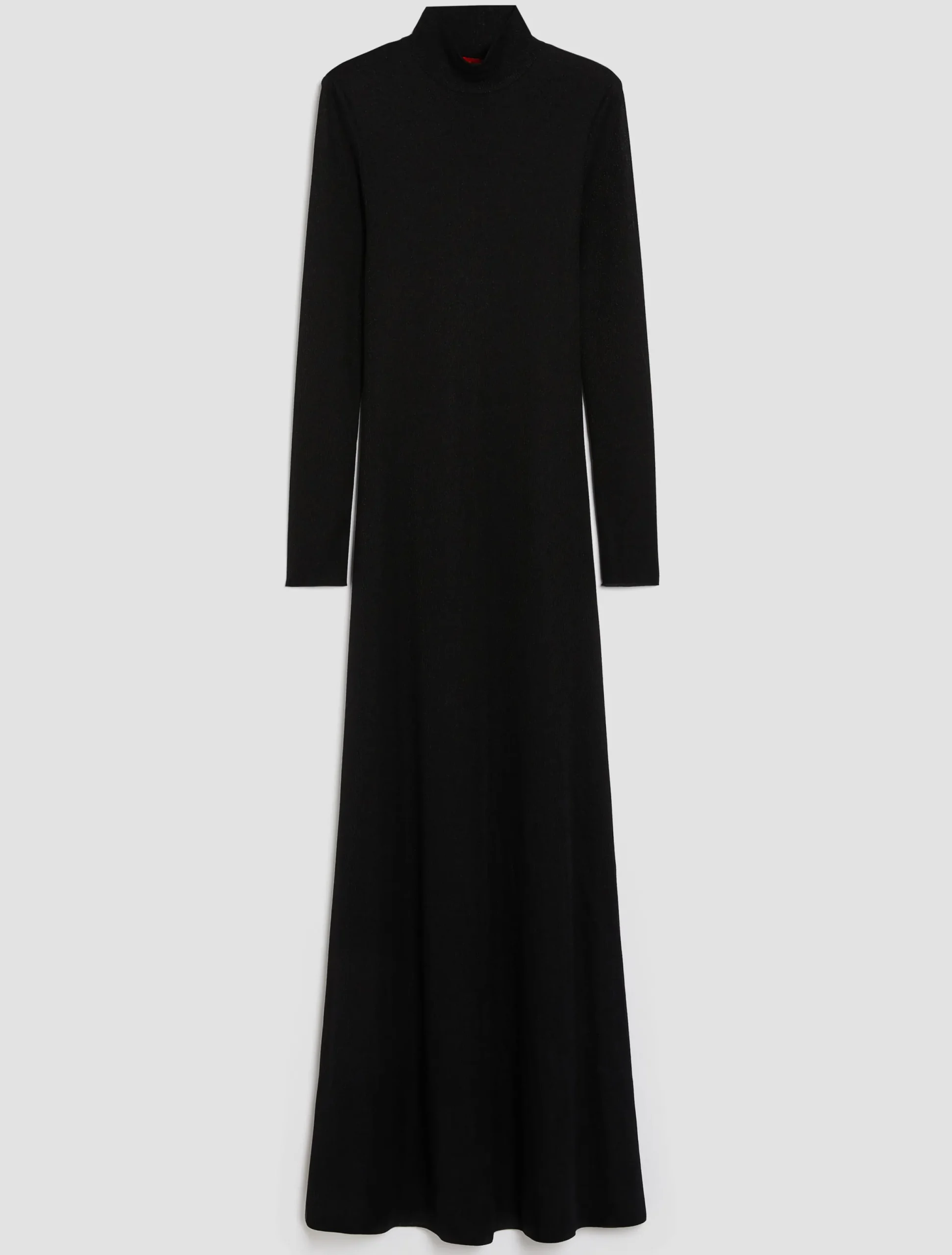Lurex long-sleeved maxi dress