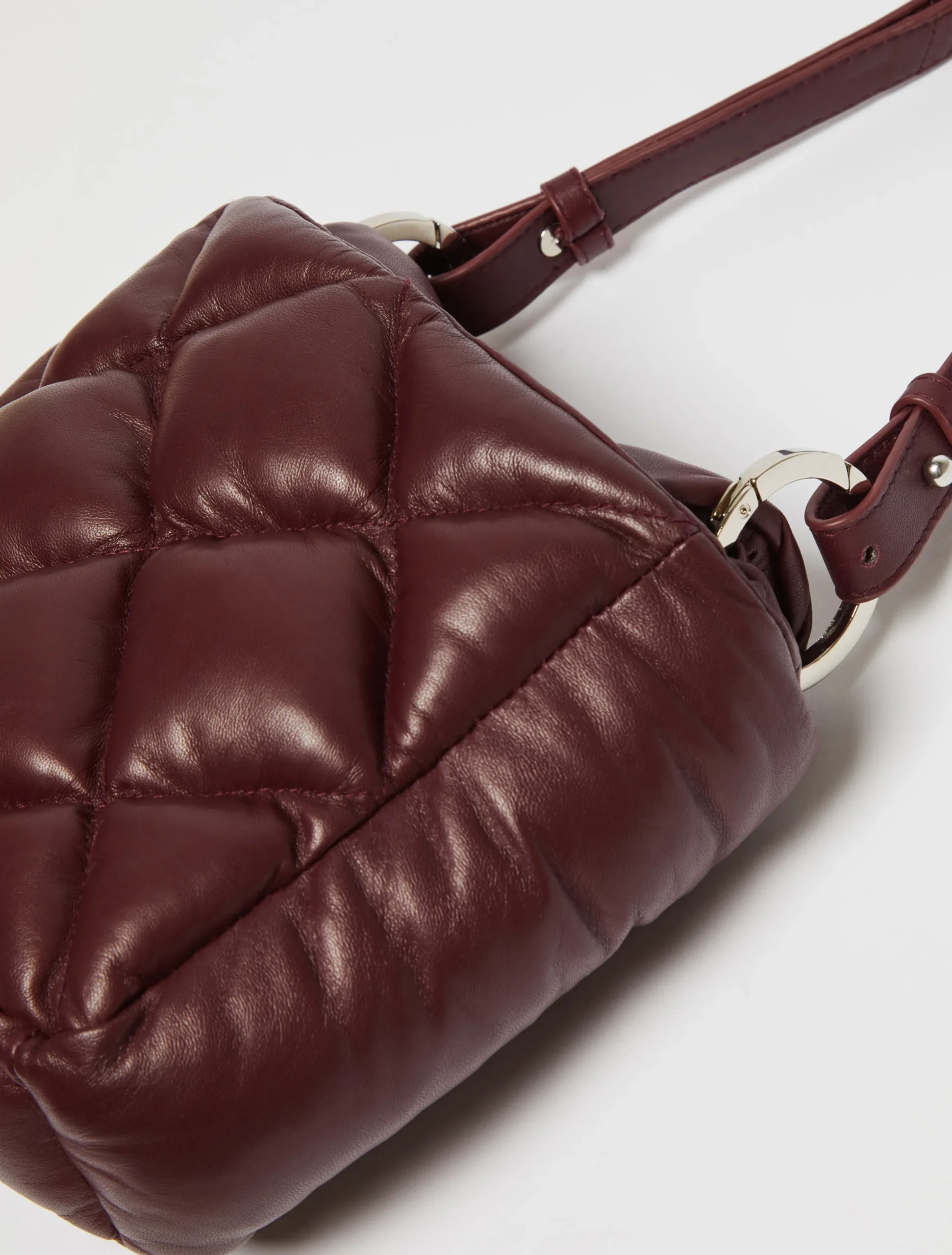 Matelassé nappa-leather mini bag