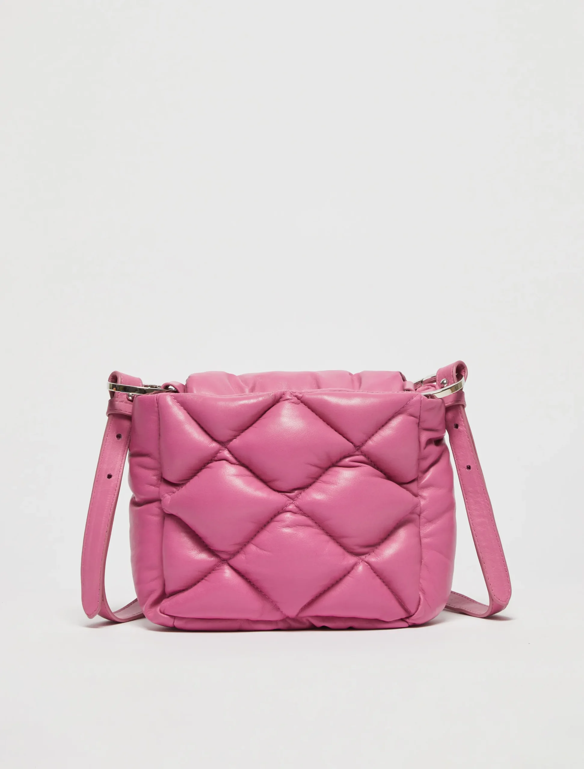 Matelassé nappa-leather mini bag