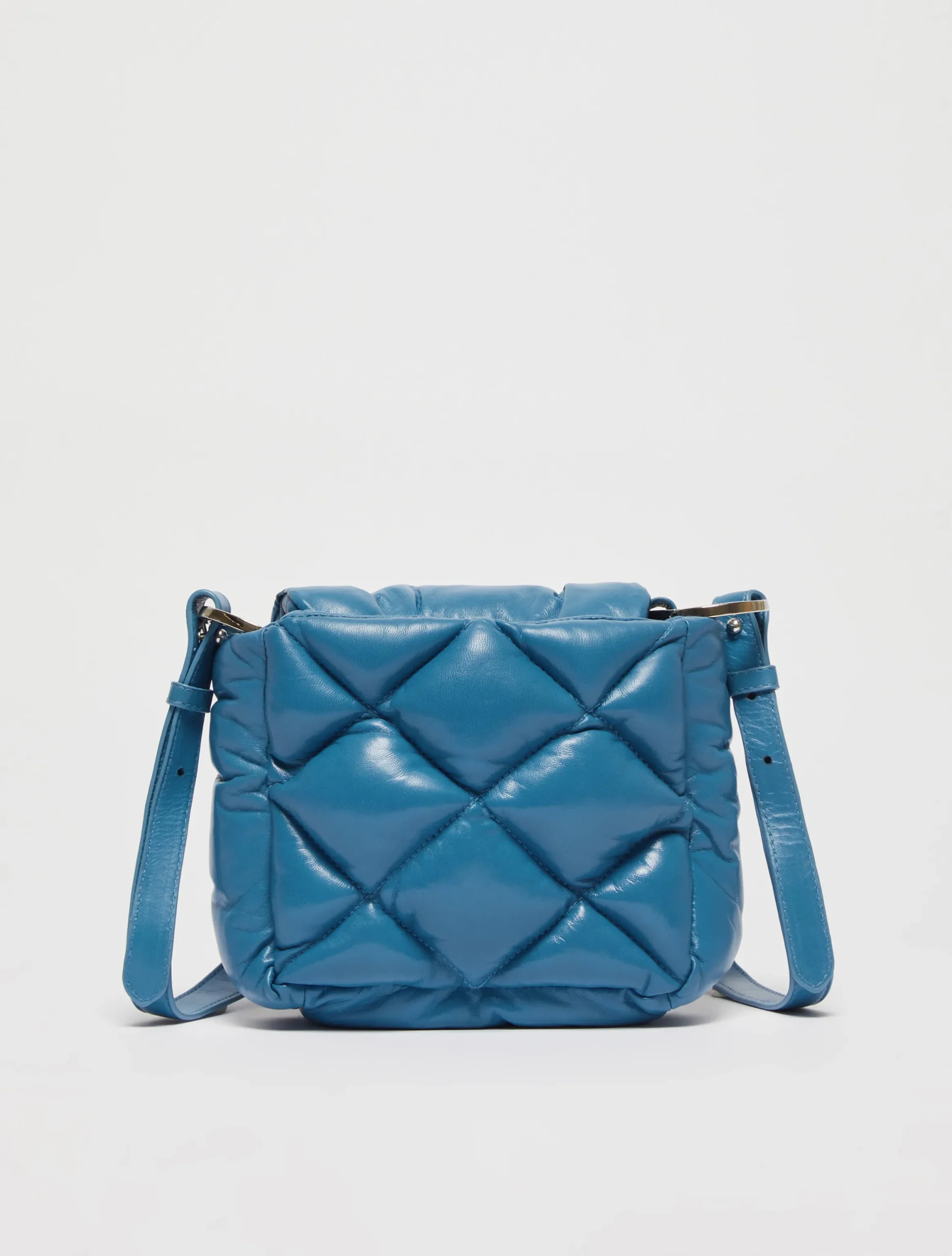 Matelassé nappa-leather mini bag