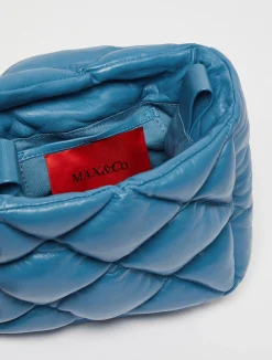 Matelassé nappa-leather mini bag