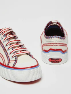 MAX&Co. with Superga canvas trainers