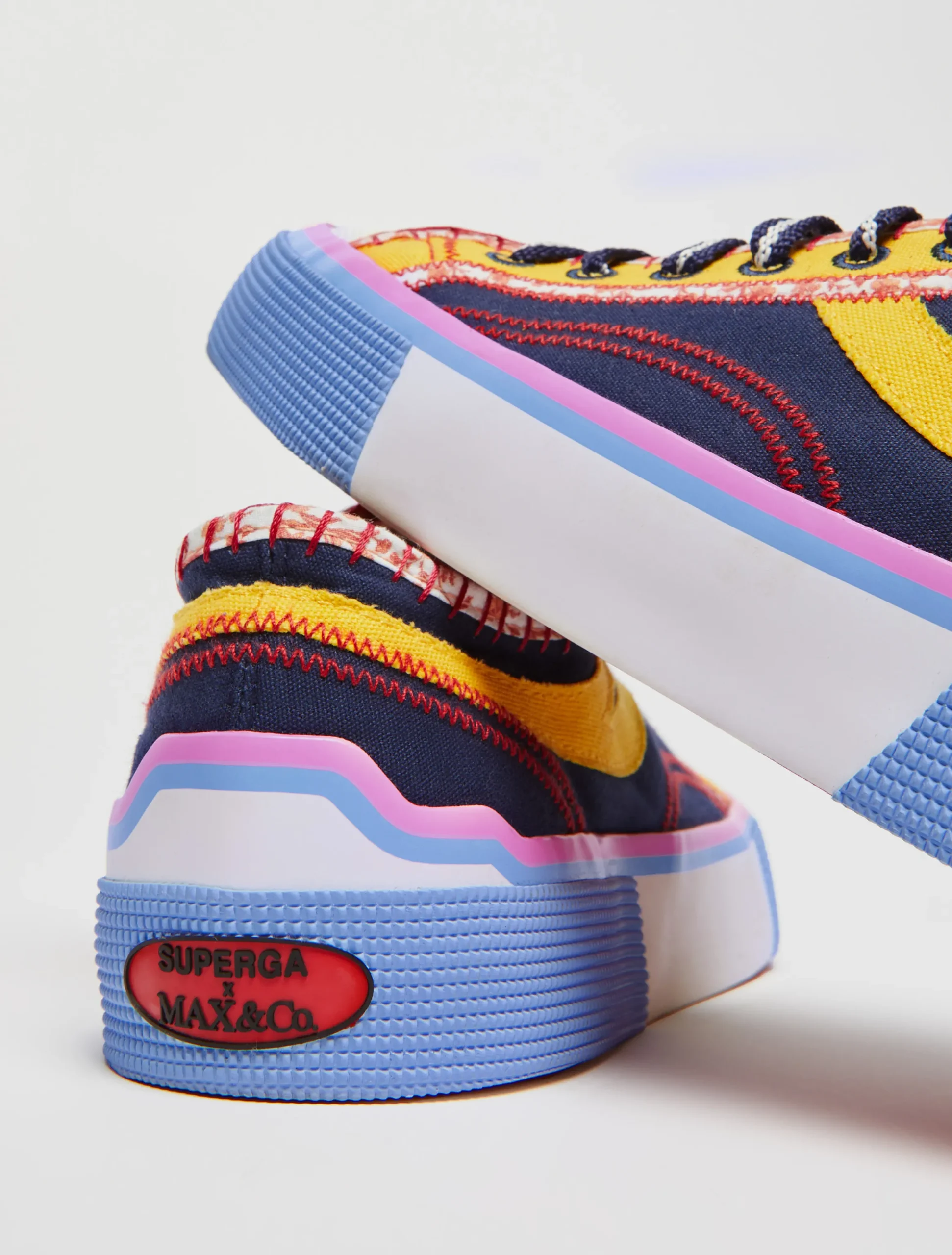 MAX&Co. with Superga canvas trainers