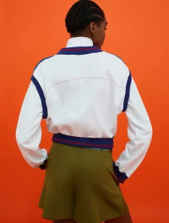 MAX&Co. with Superga fleece bomber jacket