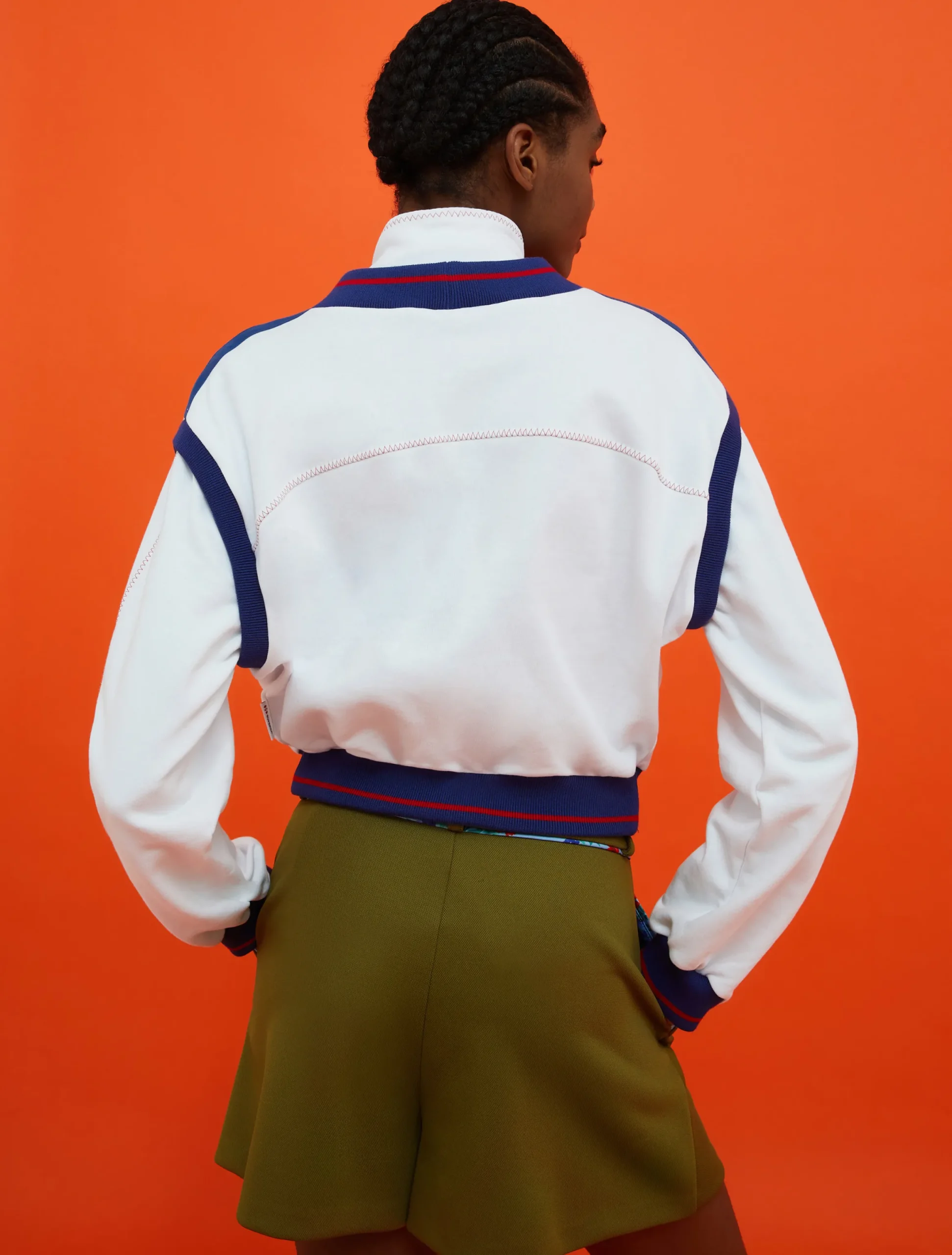 MAX&Co. with Superga fleece bomber jacket