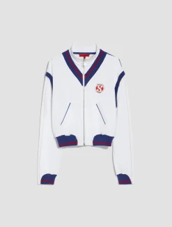 MAX&Co. with Superga fleece bomber jacket