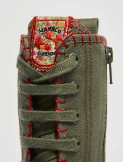 MAX&Co. with Superga high-top trainers