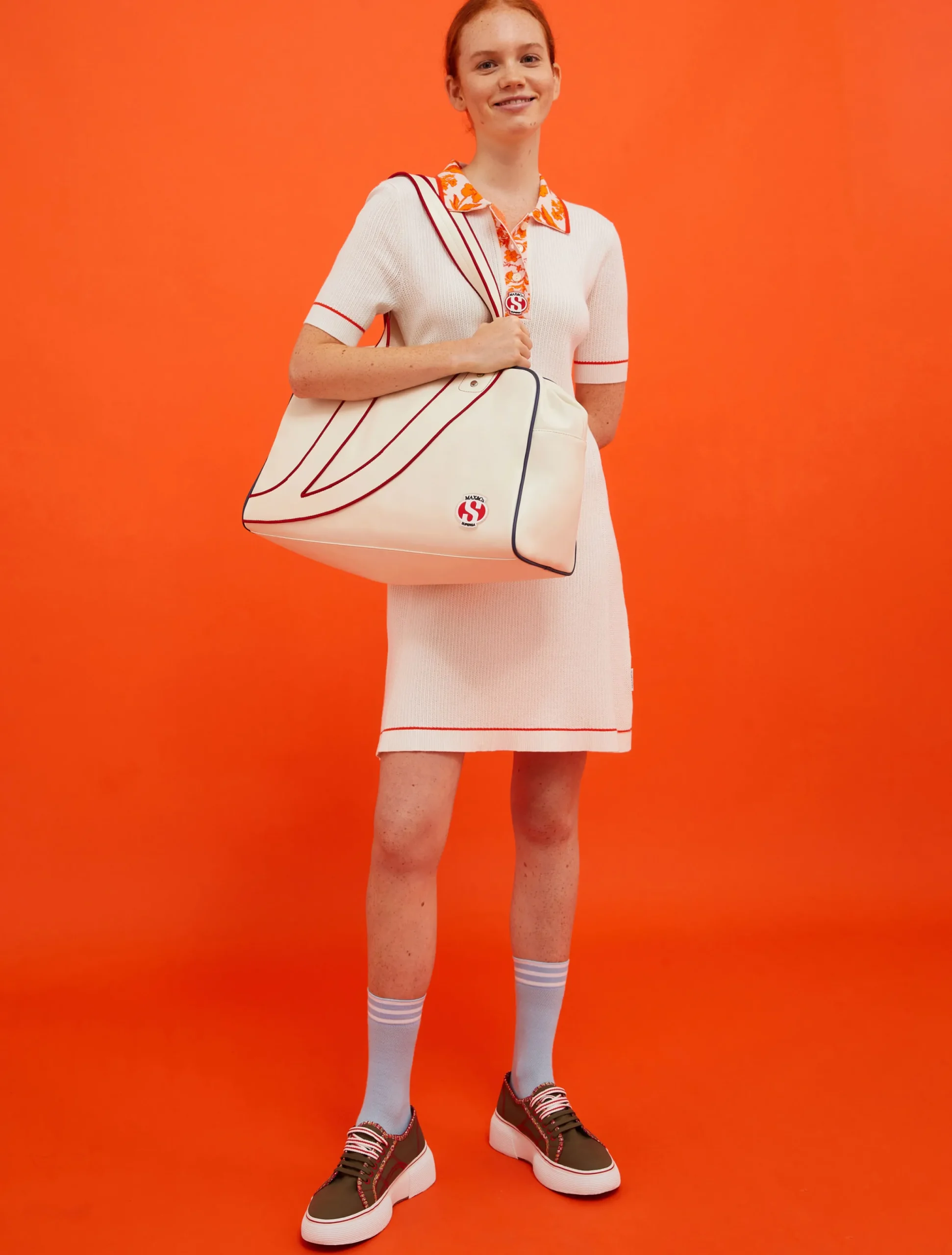 MAX&Co. with Superga knitted polo dress