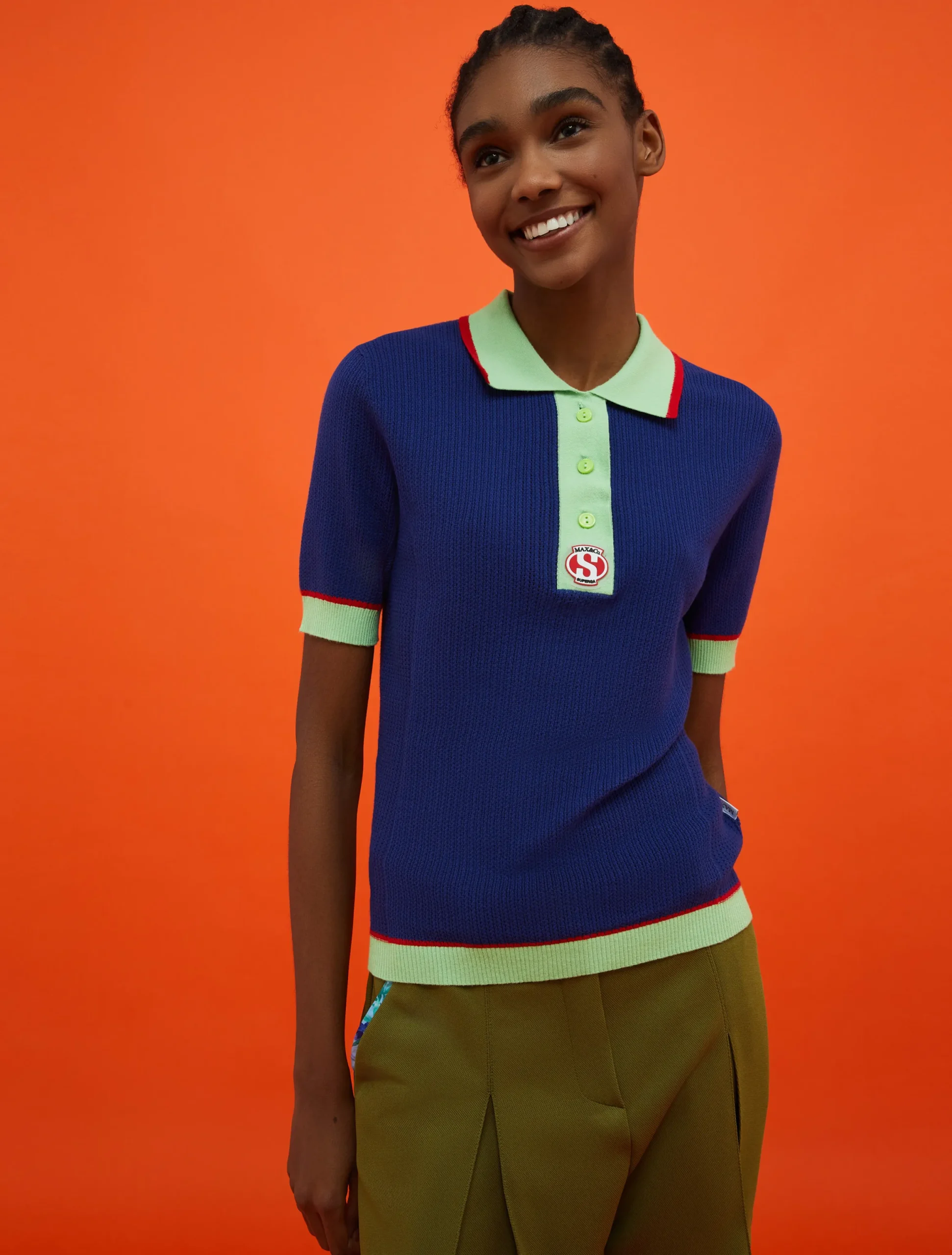 MAX&Co. with Superga knitted polo shirt