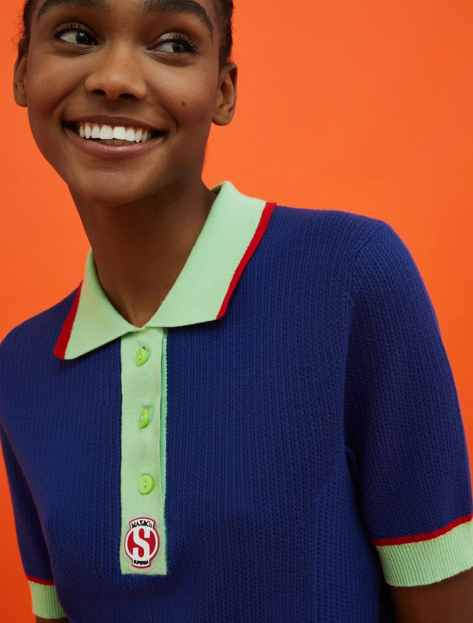 MAX&Co. with Superga knitted polo shirt