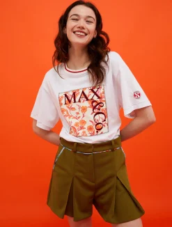 MAX&Co. with Superga logo-embroidered T-shirt