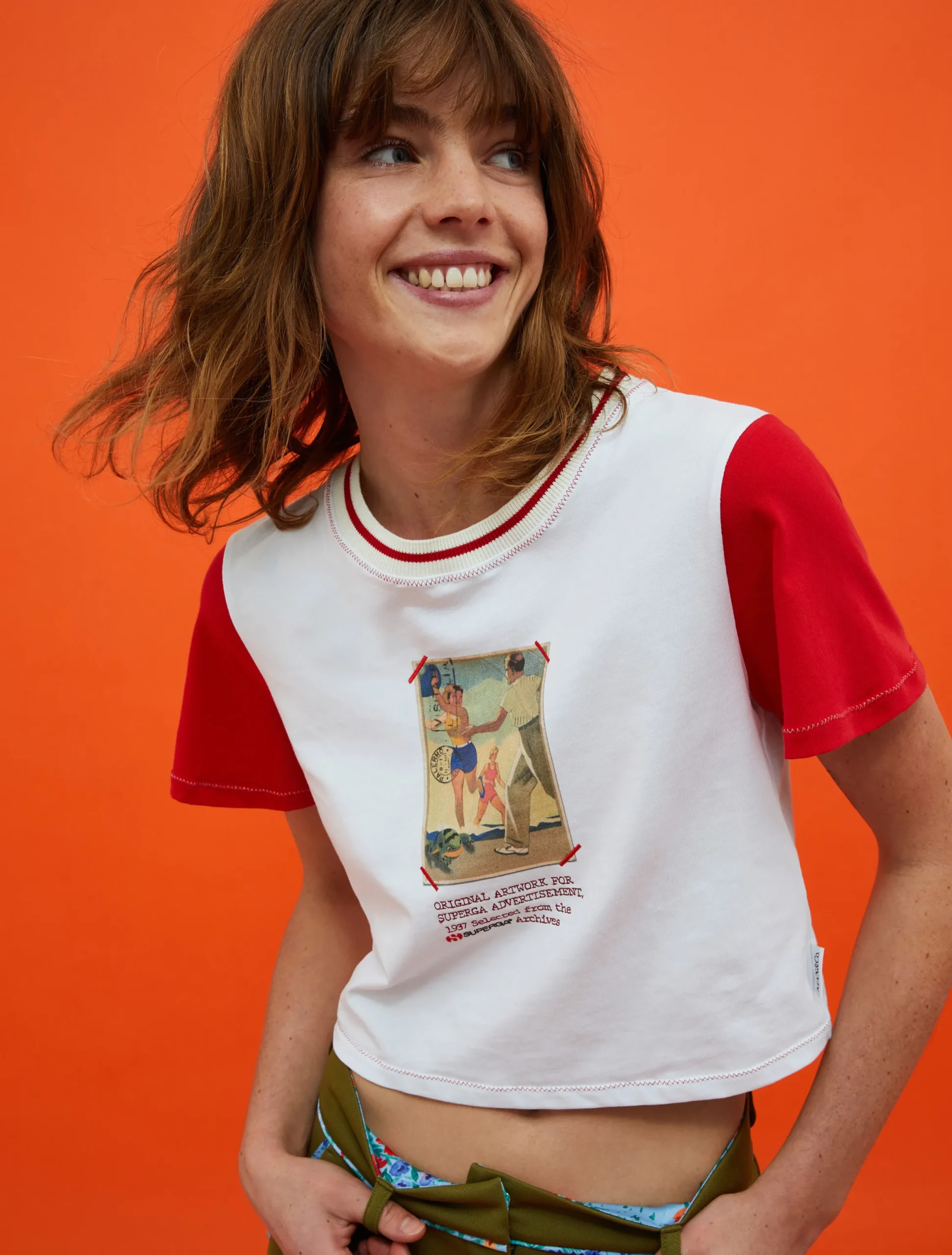 MAX&Co. with Superga printed cropped T-shirt