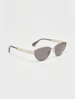 Metal cat-eye sunglasses