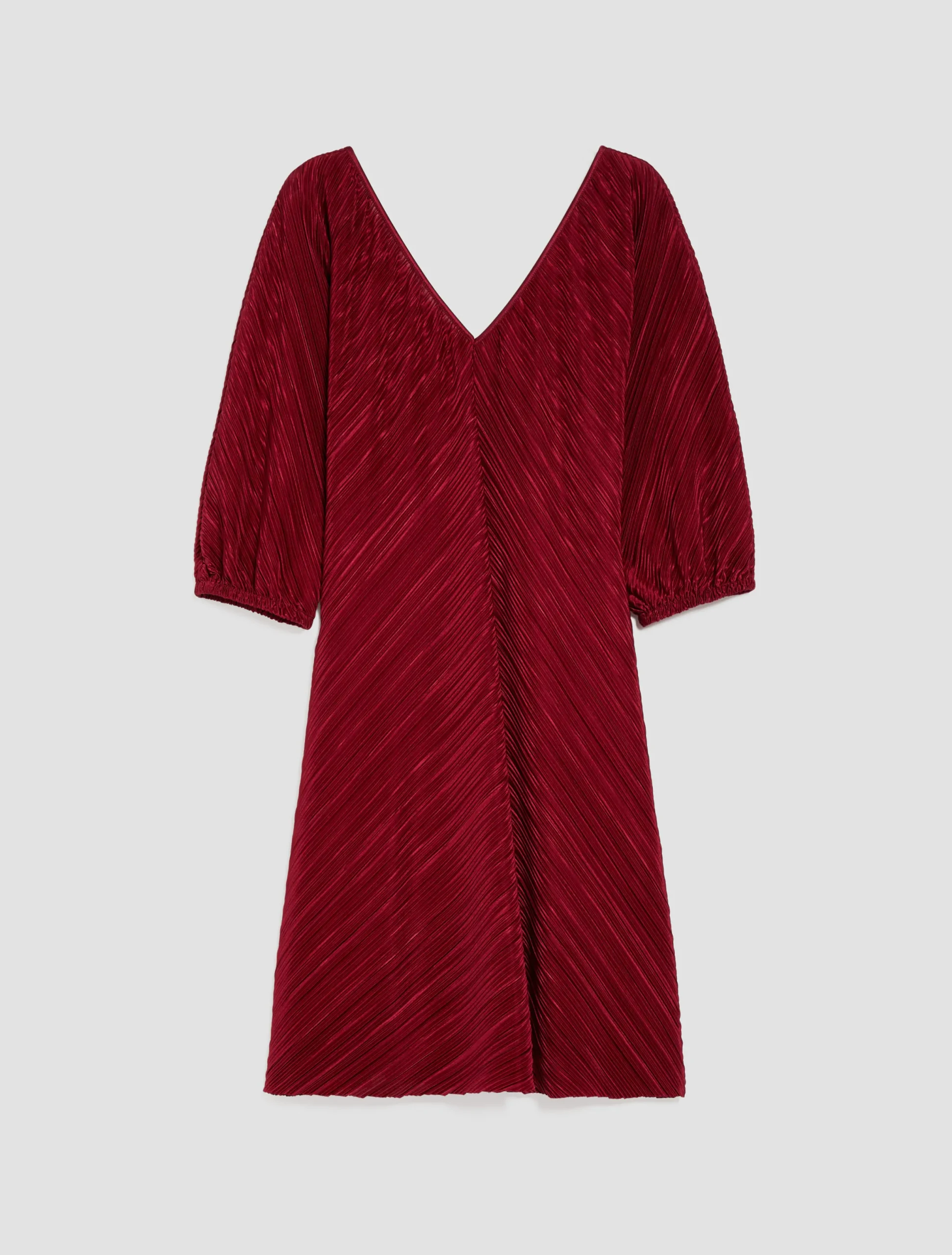 Micro-pleated jersey dress