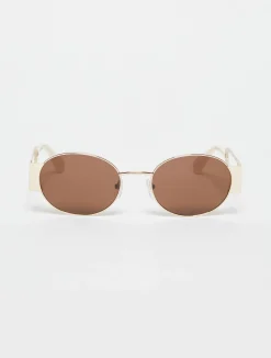 Oval metal glasses