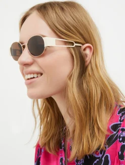 Oval metal glasses