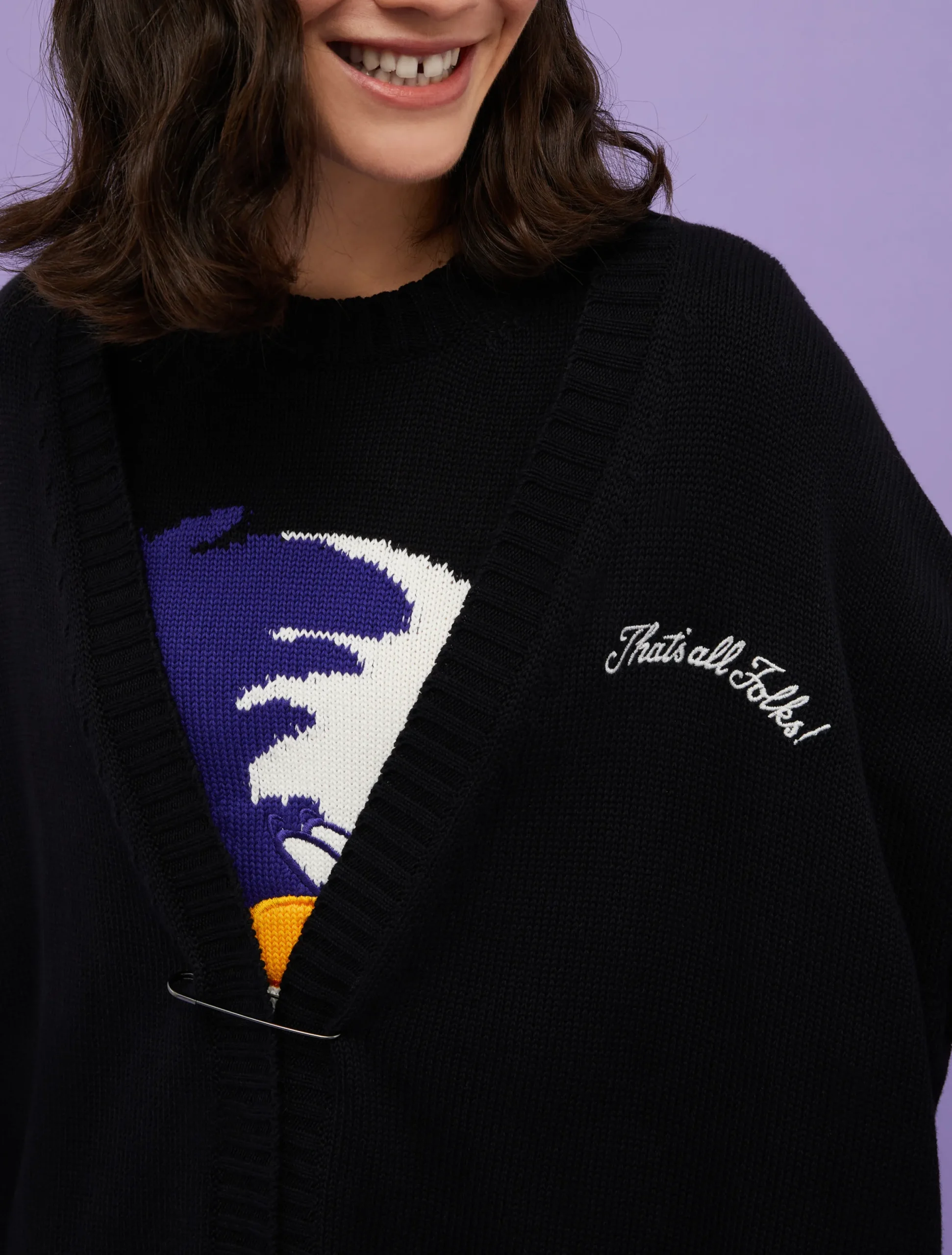 Oversized cardigan MAX&Co. with Looney Tunes