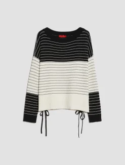 Oversized cotton and linen jumper
