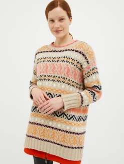 Oversized jacquard pullover