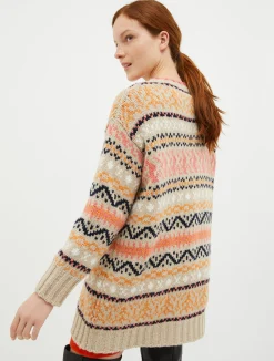 Oversized jacquard pullover