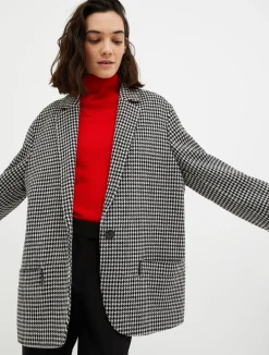 Oversized wool-blend blazer