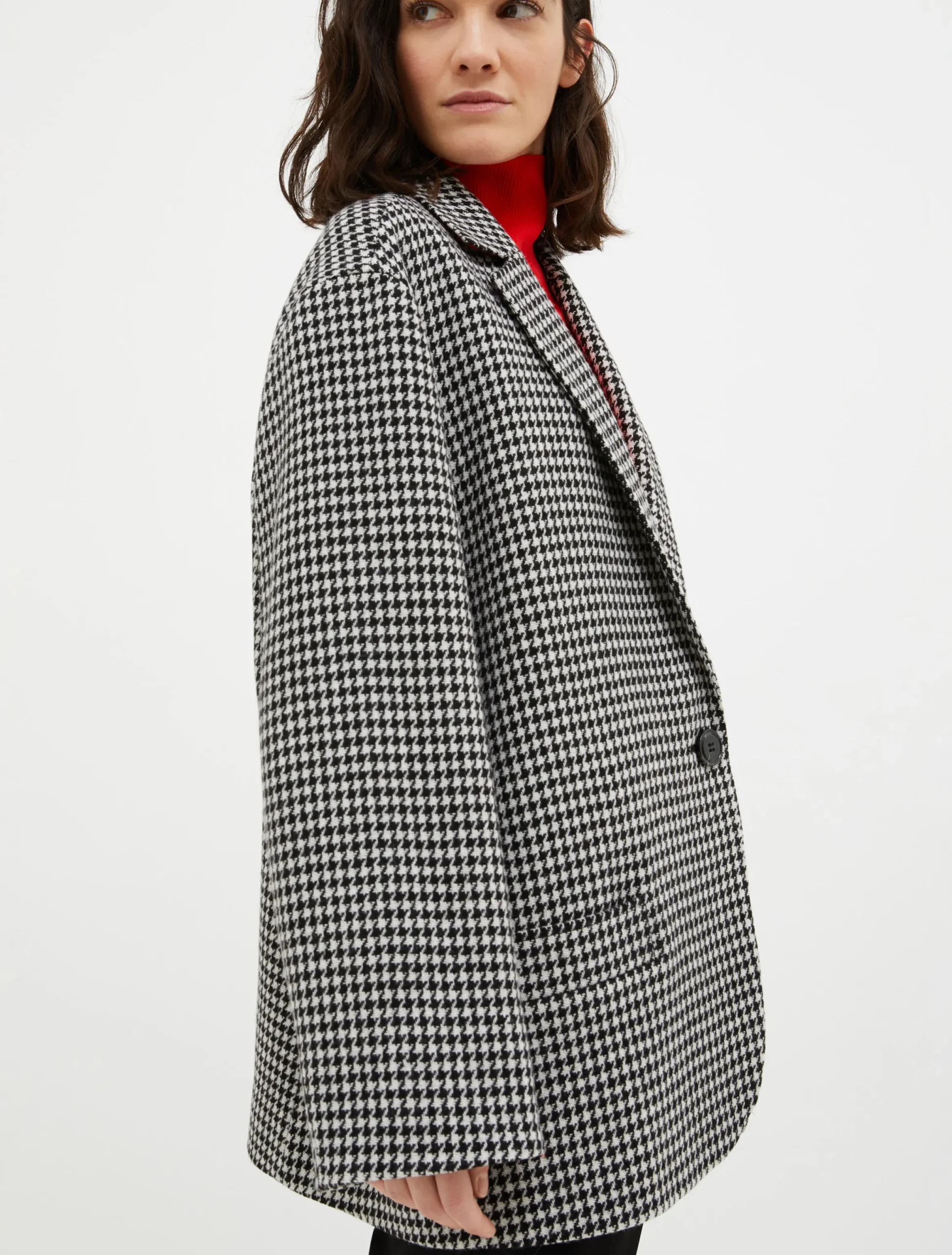 Oversized wool-blend blazer