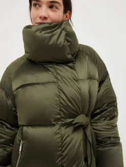Padded feather-down puffer jacket