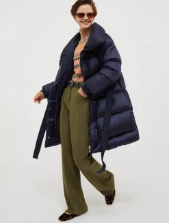 Padded feather-down puffer jacket