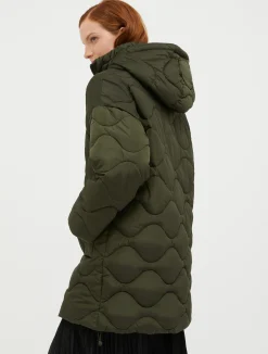 Padded hooded coat