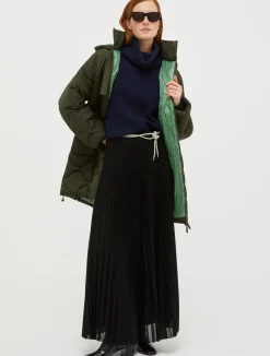 Padded hooded coat