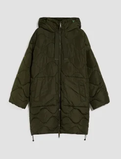 Padded hooded coat