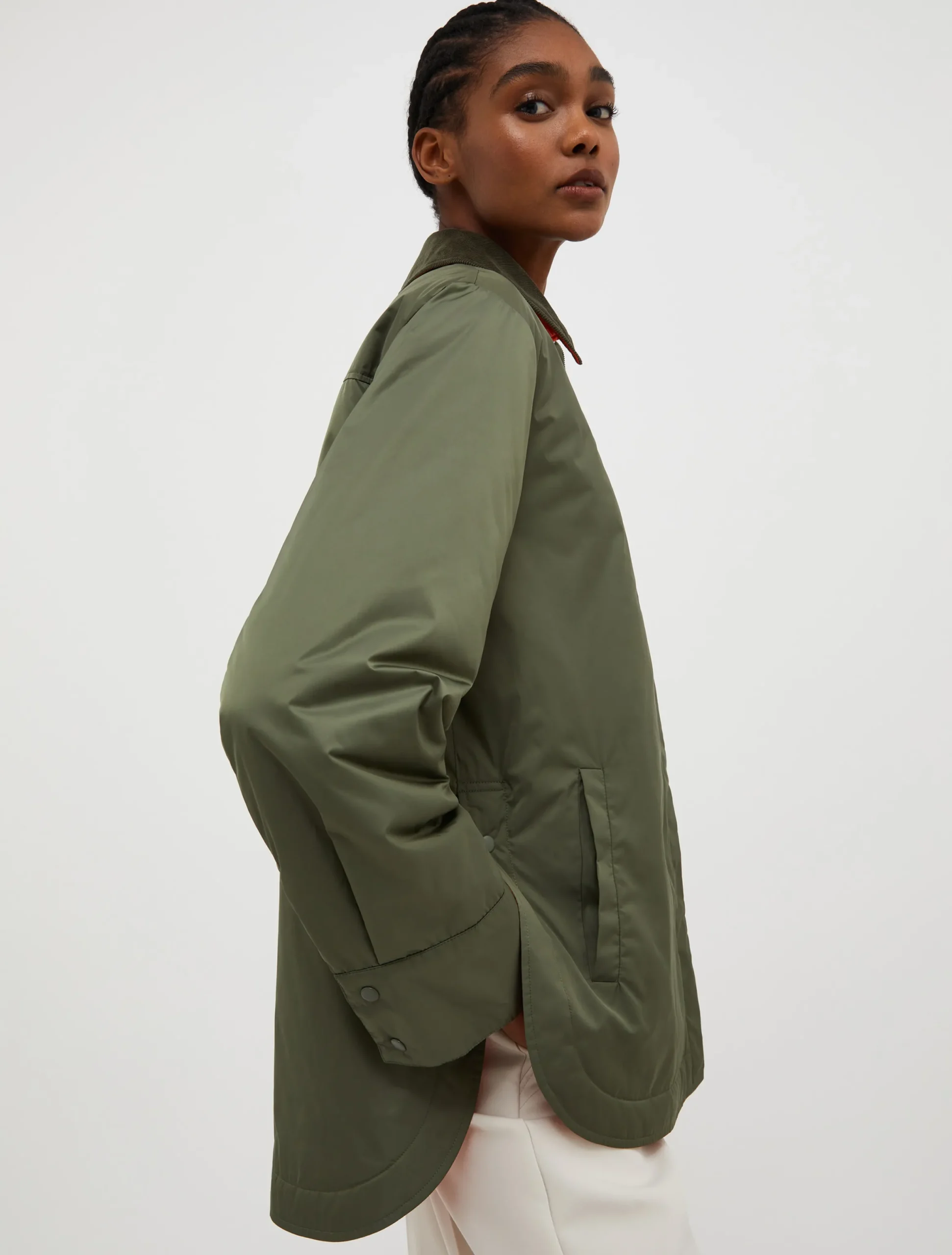 Padded shacket