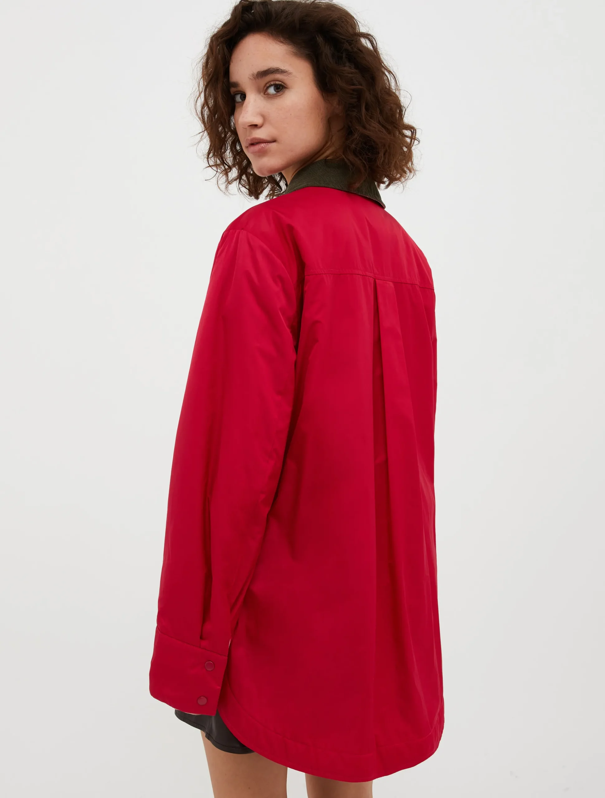 Padded shacket