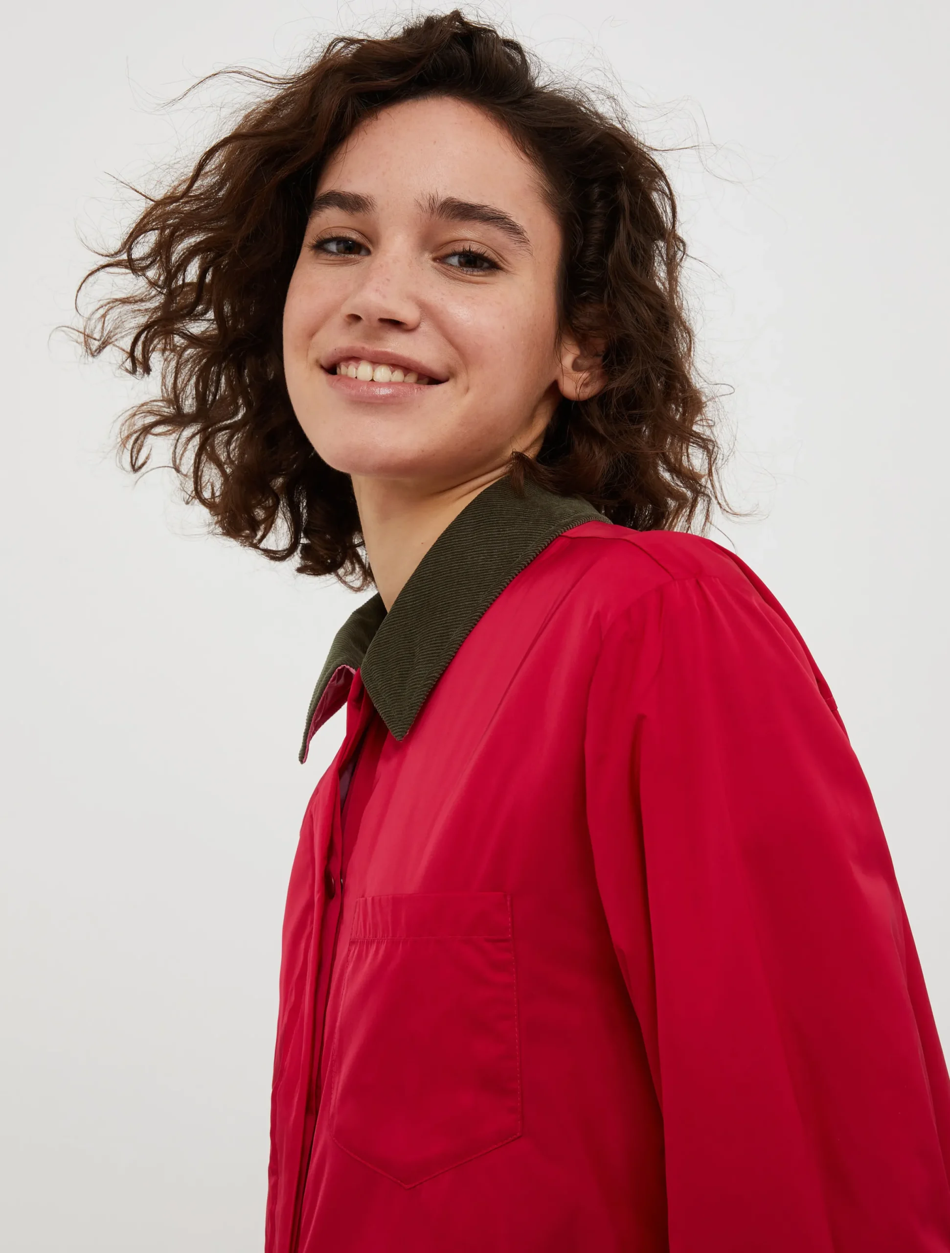 Padded shacket