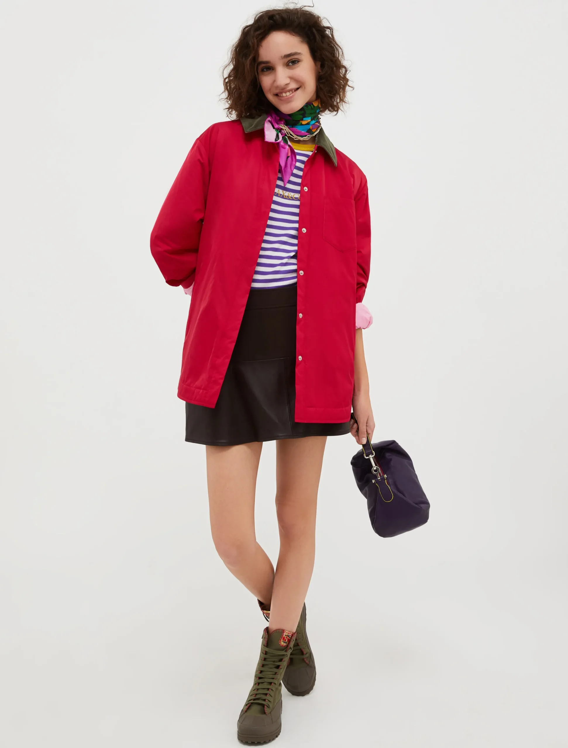 Padded shacket