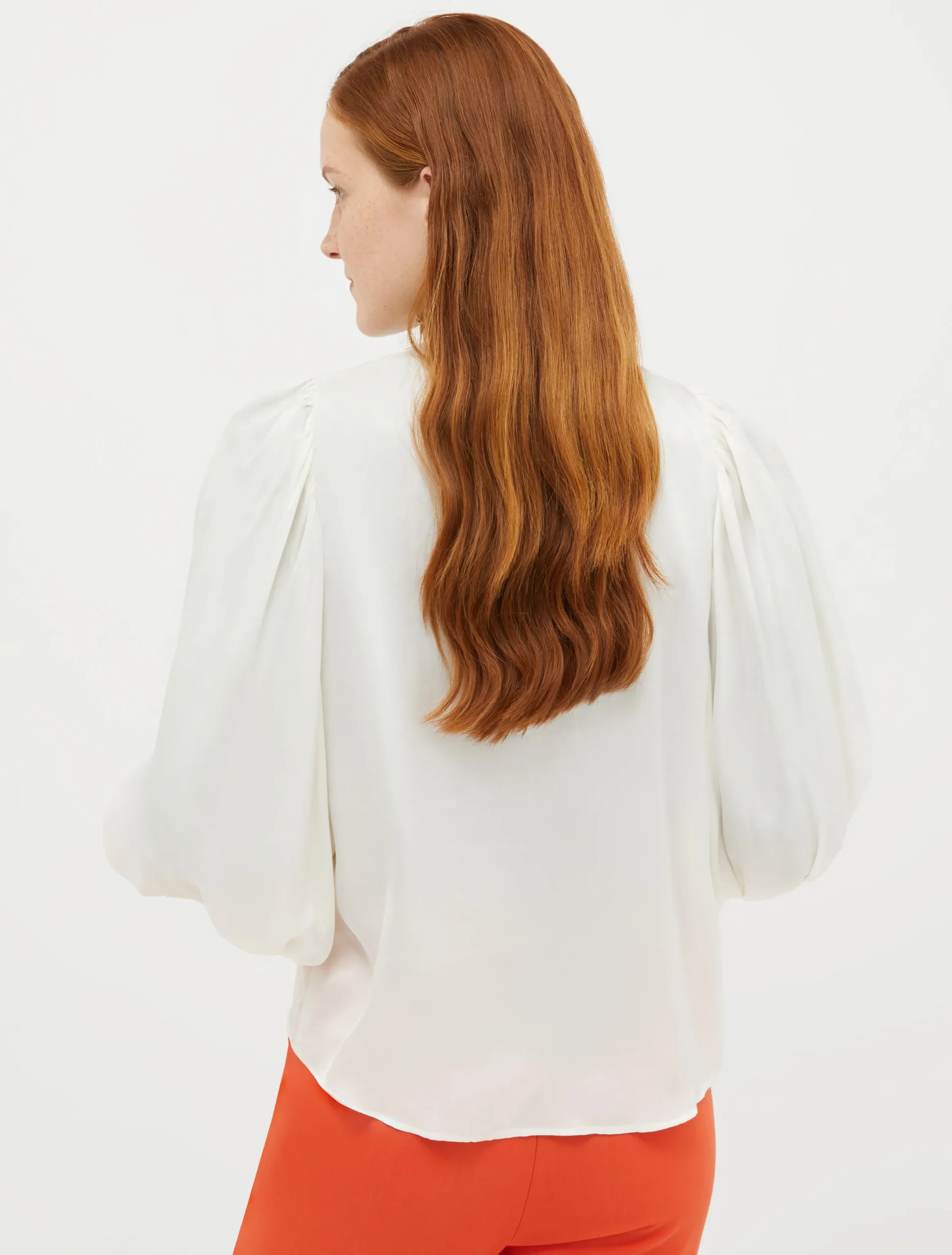 Patterned satin shirt