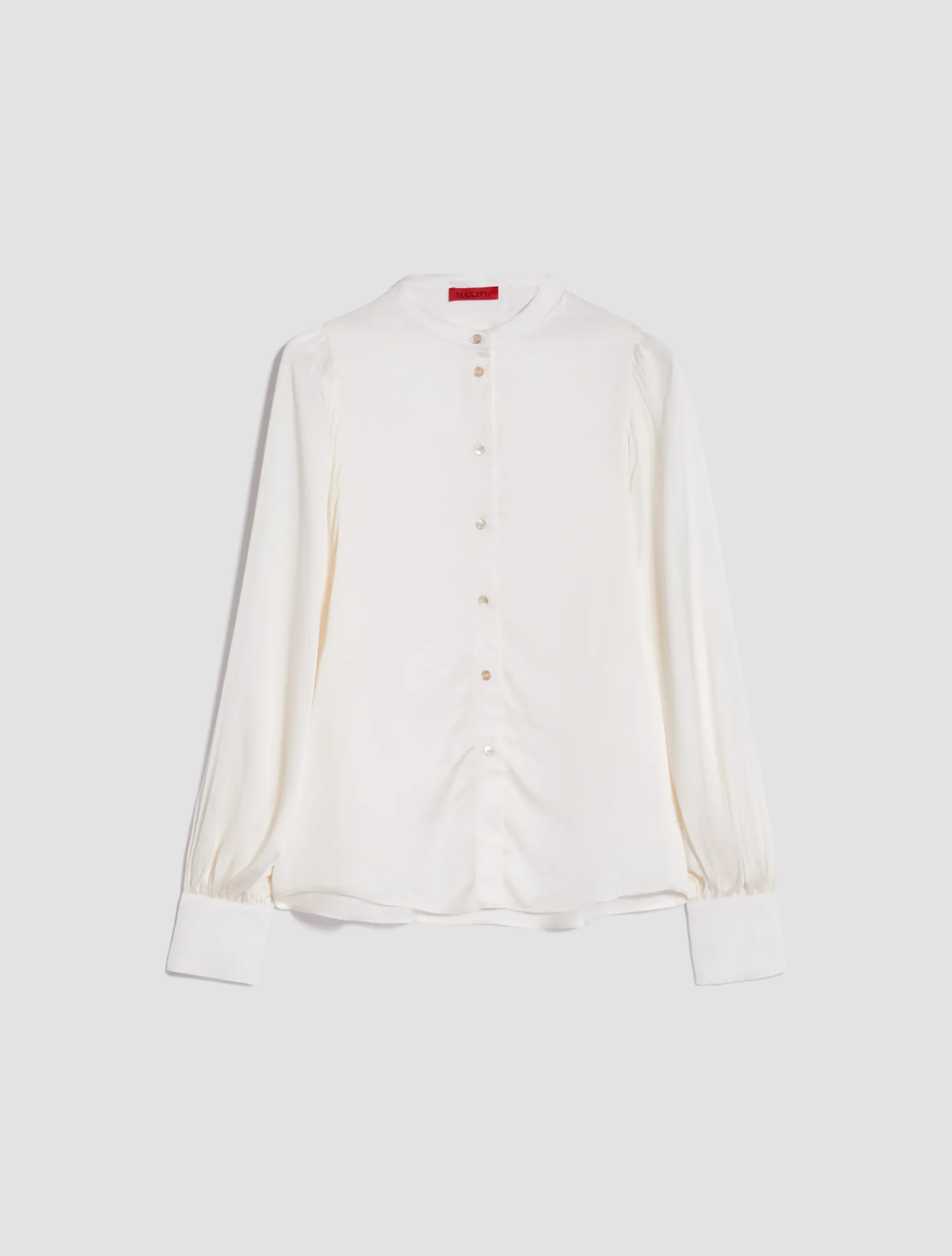 Patterned satin shirt