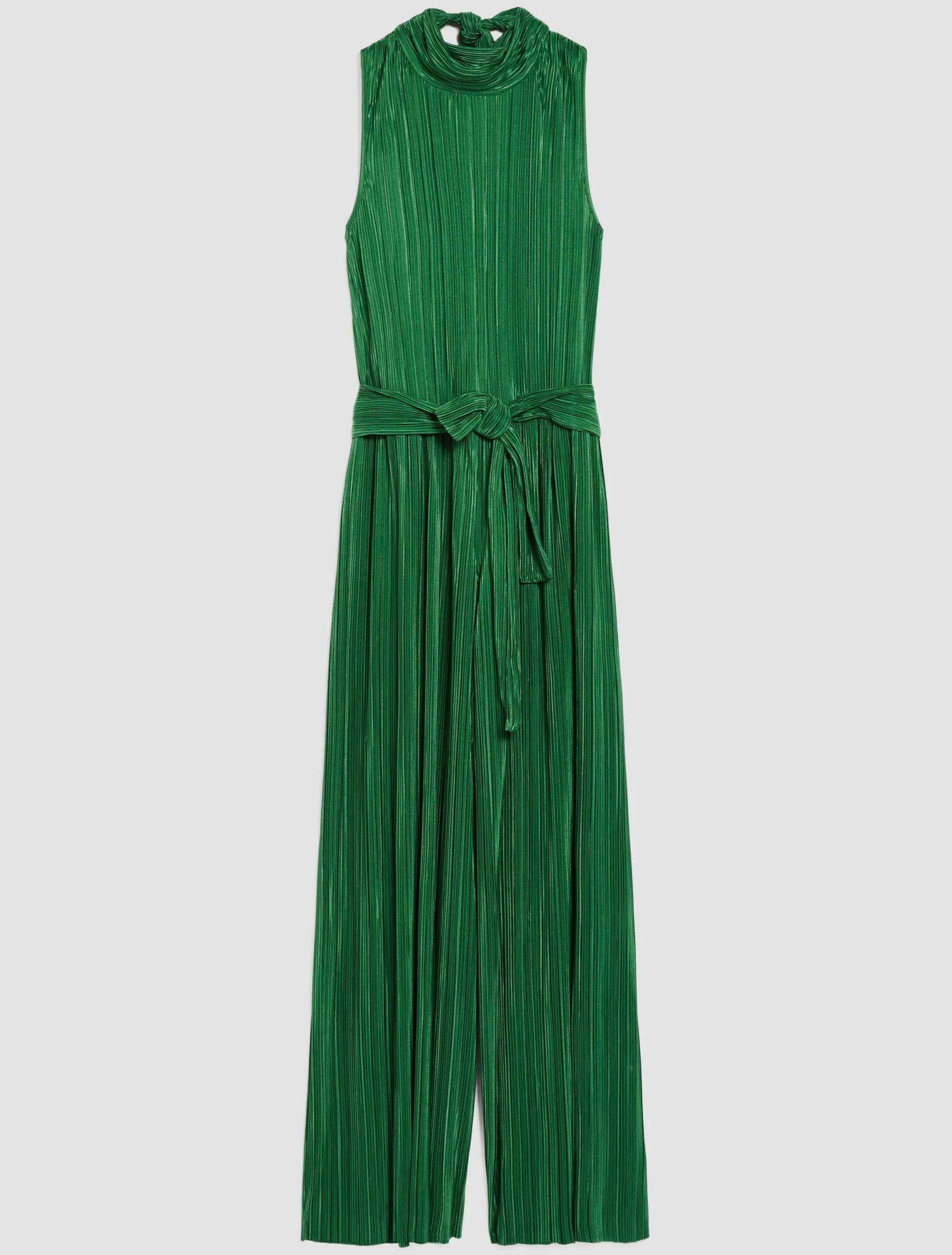 Pleated jersey jumpsuit