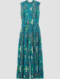 Pleated jersey jumpsuit