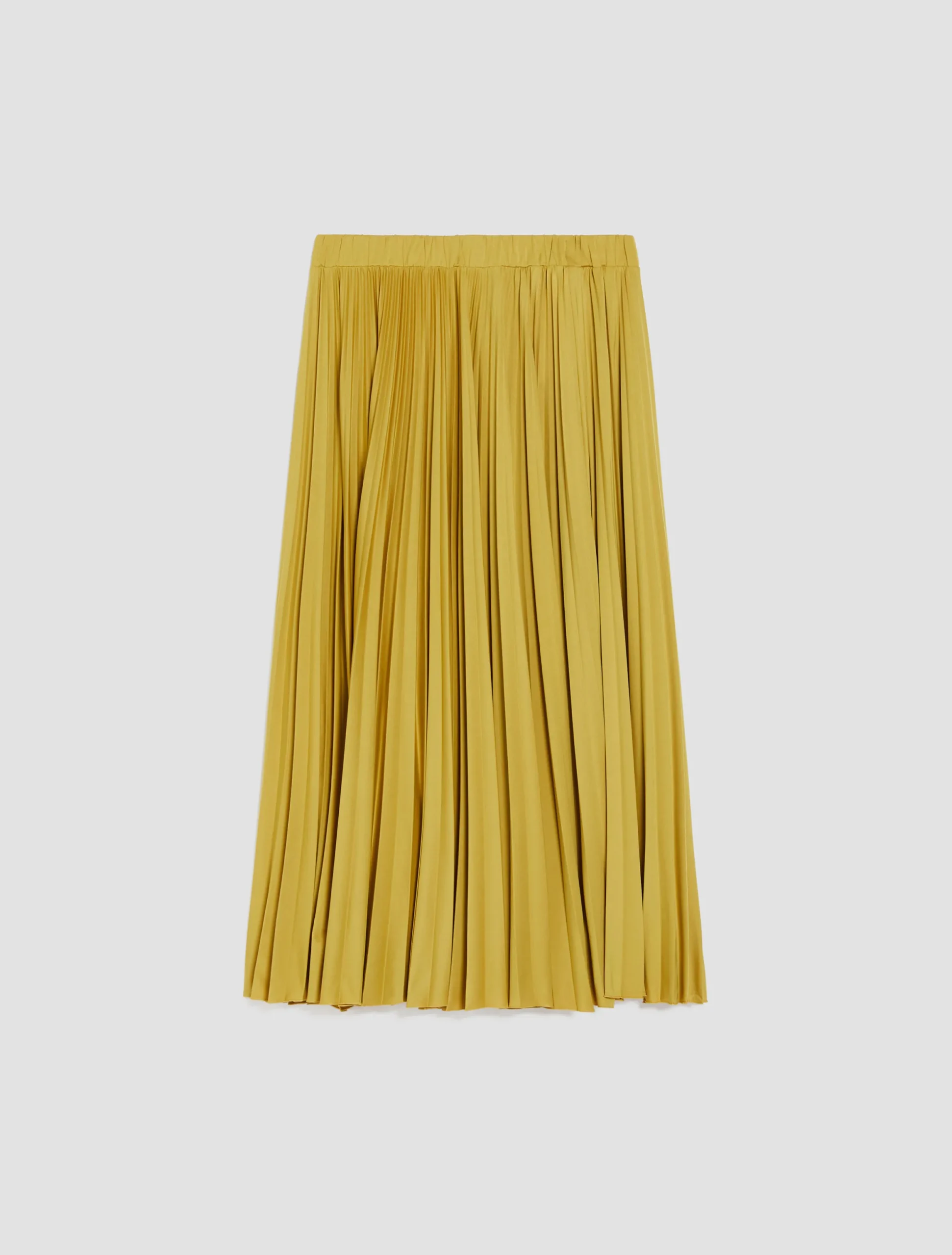 Pleated jersey midi skirt