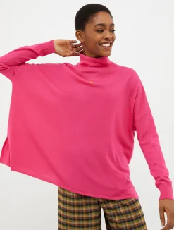 Polo neck wool jumper