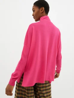 Polo neck wool jumper