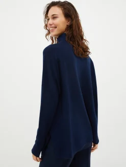 Polo neck wool jumper