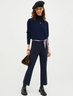 Polo neck wool jumper
