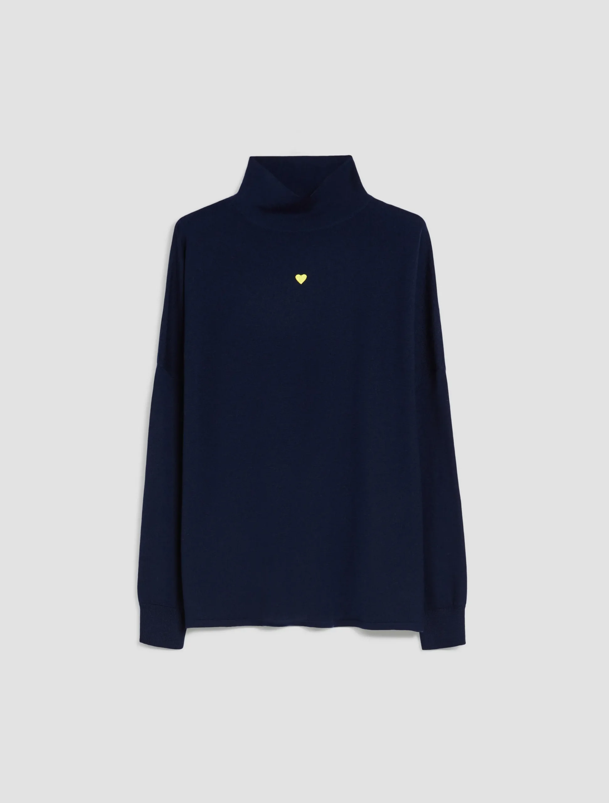 Polo neck wool jumper