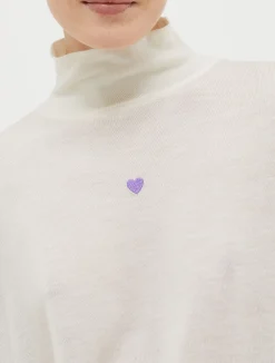 Polo neck wool jumper