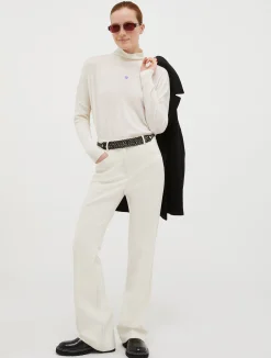 Polo neck wool jumper